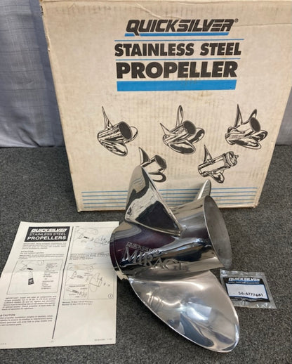 Mercury Mirage Propeller 48-13706A41 14.5x25 SS RH 15 Spline New Genuine