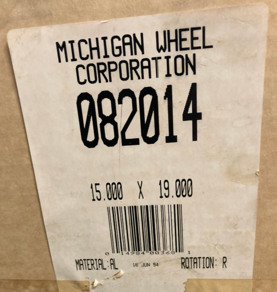 Michigan Wheel 082014 Propeller 15x19 AL RH 17 Spline Genuine