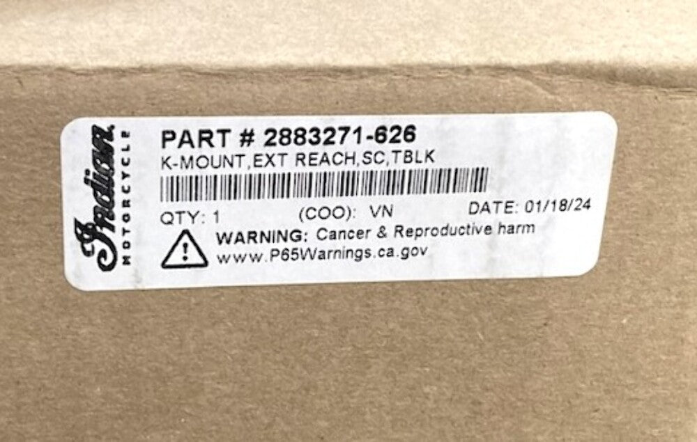 Indian Polaris 2883271-626 Extended Reach Foot Controls New Genuine