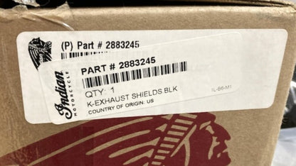 Indian Polaris 2883245 Exhaust Heat Shield Matte Black New Genuine