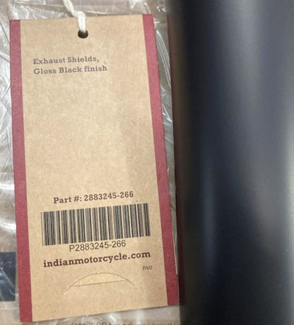 Indian Polaris 2883245 Exhaust Heat Shield Matte Black New Genuine