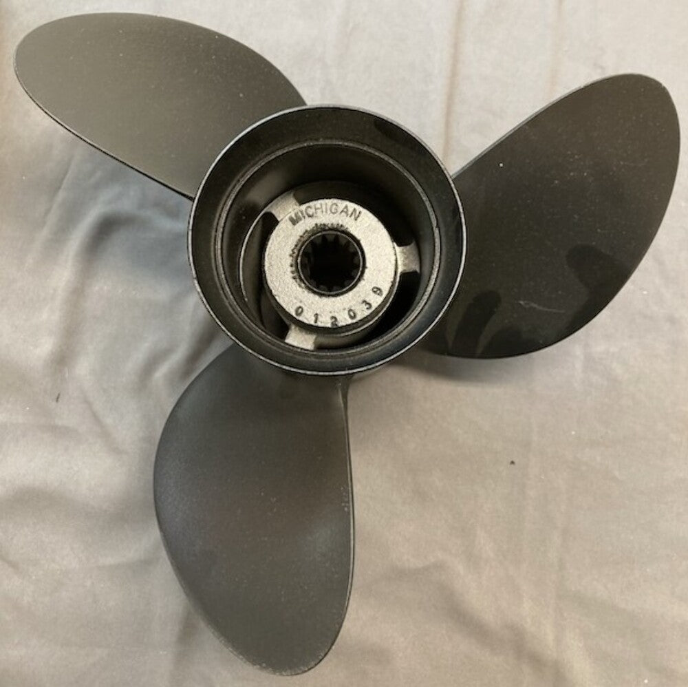 Michigan 012039 Alum. RH Propeller 3 Blade 13 Spline 11.75" x 17" New Genuine