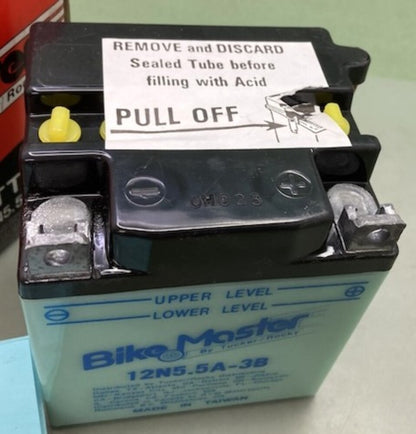 Bike Master 12N5.5A-3B Dry Battery New Genuine