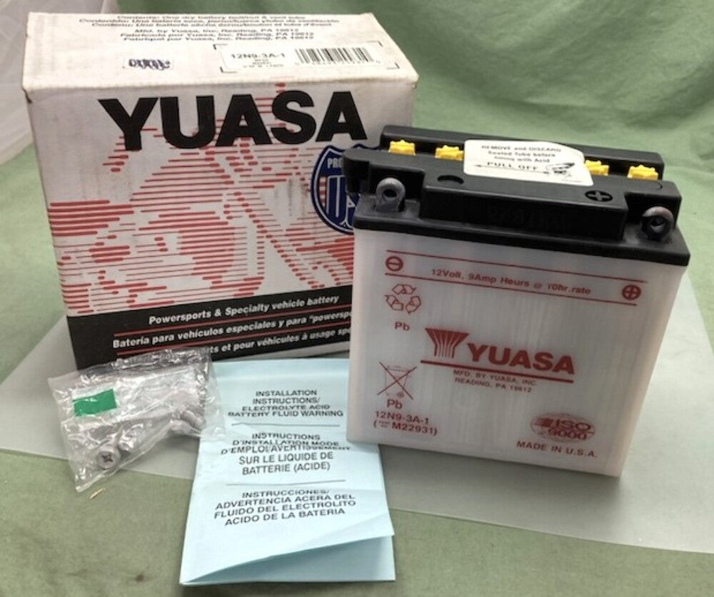 Yuasa M22931 12N9-3A-1 Dry Battery New Genuine