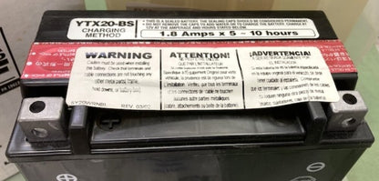 Yuasa YTX20-BS Dry Battery Includes Acid New Genuine