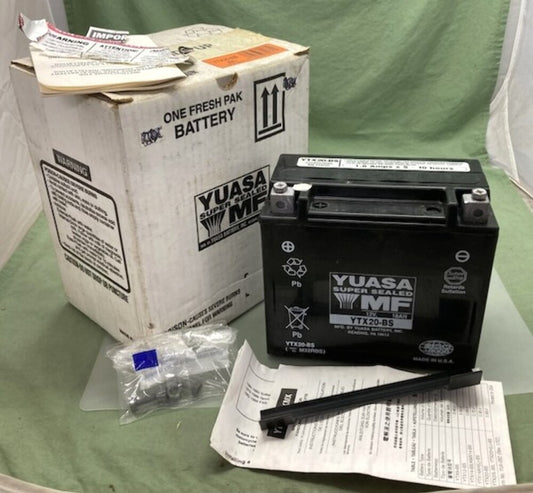 Yuasa YTX20-BS Wet Battery Acid has been added New Genuine