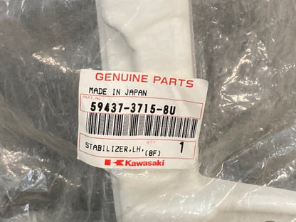 Kawasaki 59437-3715-8U STABILIZER LH J WHITE New Genuine