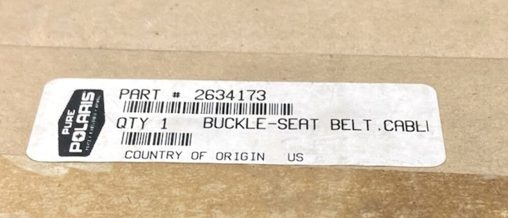 Polaris 2634173 Buckle-Seat Belt Cable New Genuine