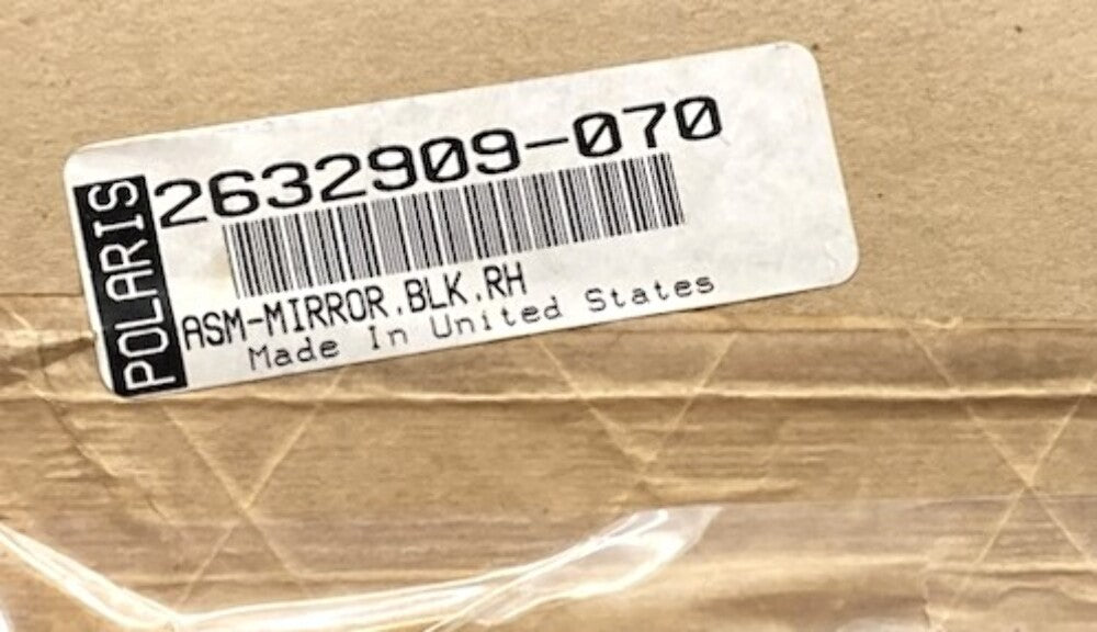Polaris 2632909-070 Assembly, Mirror, Black, Rh New Genuine