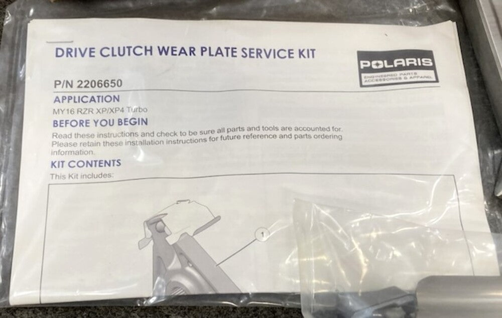 Polaris 2206650 K-Drive, Clutch, Plate New Genuine