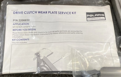 Polaris 2206650 K-Drive, Clutch, Plate New Genuine