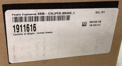 Polaris 1911616 Assembly, Caliper, Brake, Front, Lh New Genuine