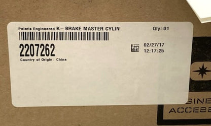 Polaris 2207262 K-Brake Master Cylinder New Genuine