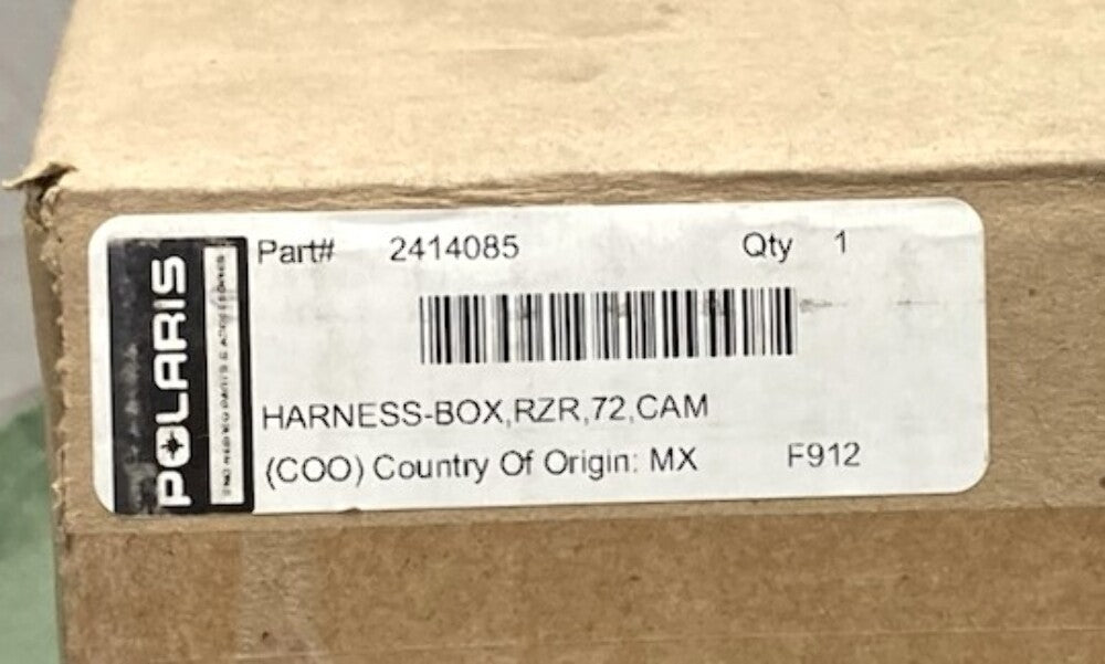 Polaris 2414085 Harness-Box, Rzr, 72, Camera New Genuine