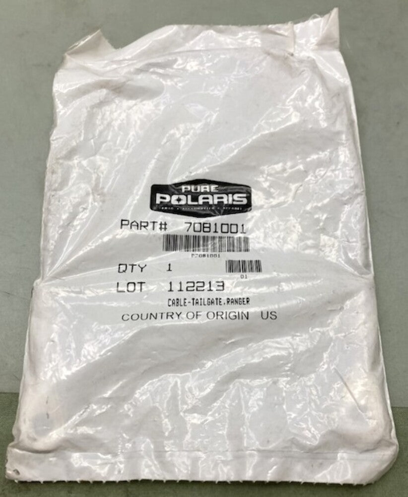 Polaris 7081001 Cable, Tailgate New Genuine