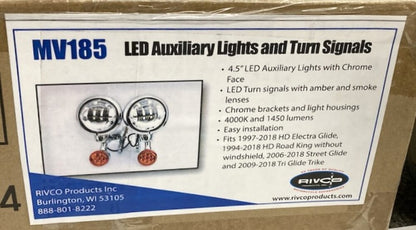 Rivco MV185 LED Auxiliary Light and Turn Signal Kit New Genuine
