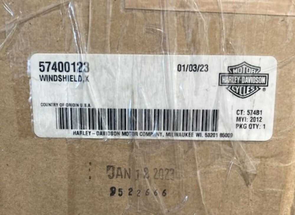 Harley Davidson 57400123 Clear Windshield New Genuine
