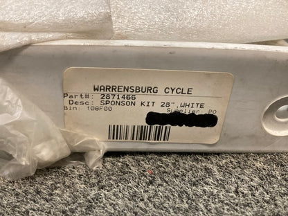 Polaris 2871466 Sponson Kit 28" WHITE New Replaces