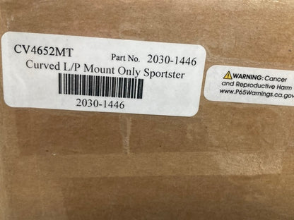 CYCLE VISIONS CV4652MT CURVED LICENSE PLATE MOUNT 2030-1446 New Replaces