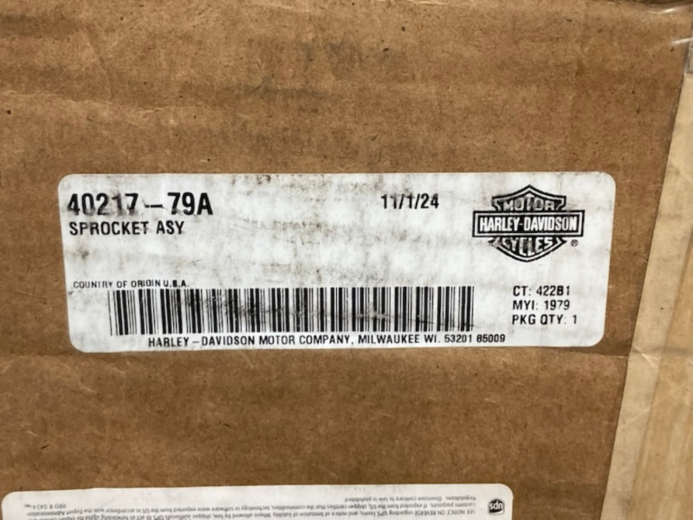 Harley Davidson 40217-79A SPROCKET ASSY New Genuine