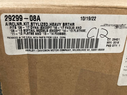 Harley Davidson Screamin' Eagle 29299-08A Aircleaner Kit New Genuine