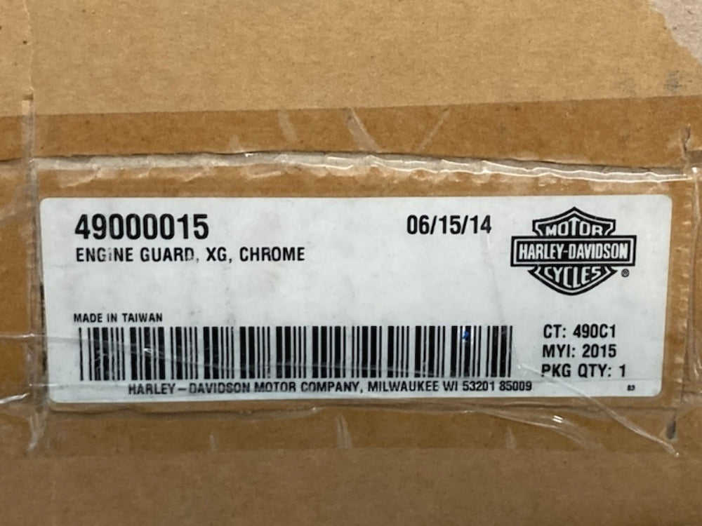 Harley Davidson 49000015 Engine Guard XG CHROME New Genuine