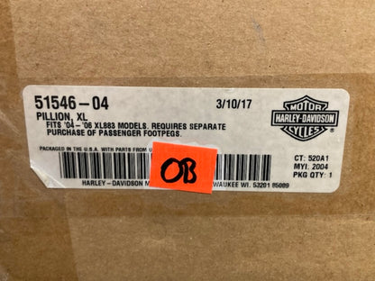 Harley Davidson Passenger Pillion Extra Large New Genuine