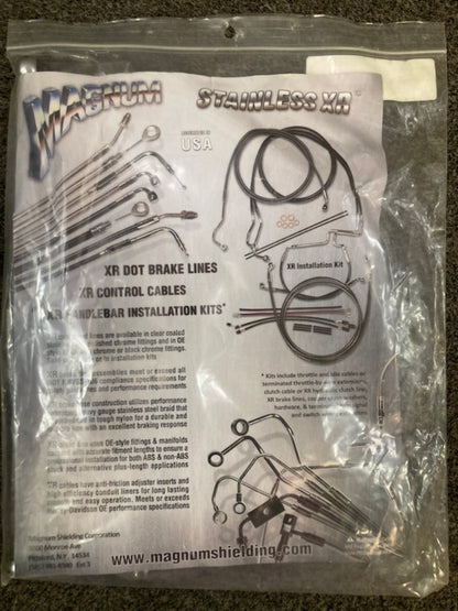 Magnum 1741-4892 Extreme Response Front Brake Line Kit New Genuine