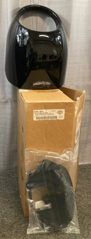 Harley Davidson 68129-98DH Vivid Black Headlamp Visor New Genuine