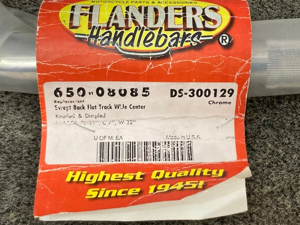 Flanders 650-08085 Swept Back Bar KNRL/DIM 31" DS-300129 New Genuine