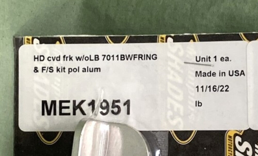 Memphis Shades 2320-0089 Fats/Slims Mounting Kit Without Lightbar New Genuine