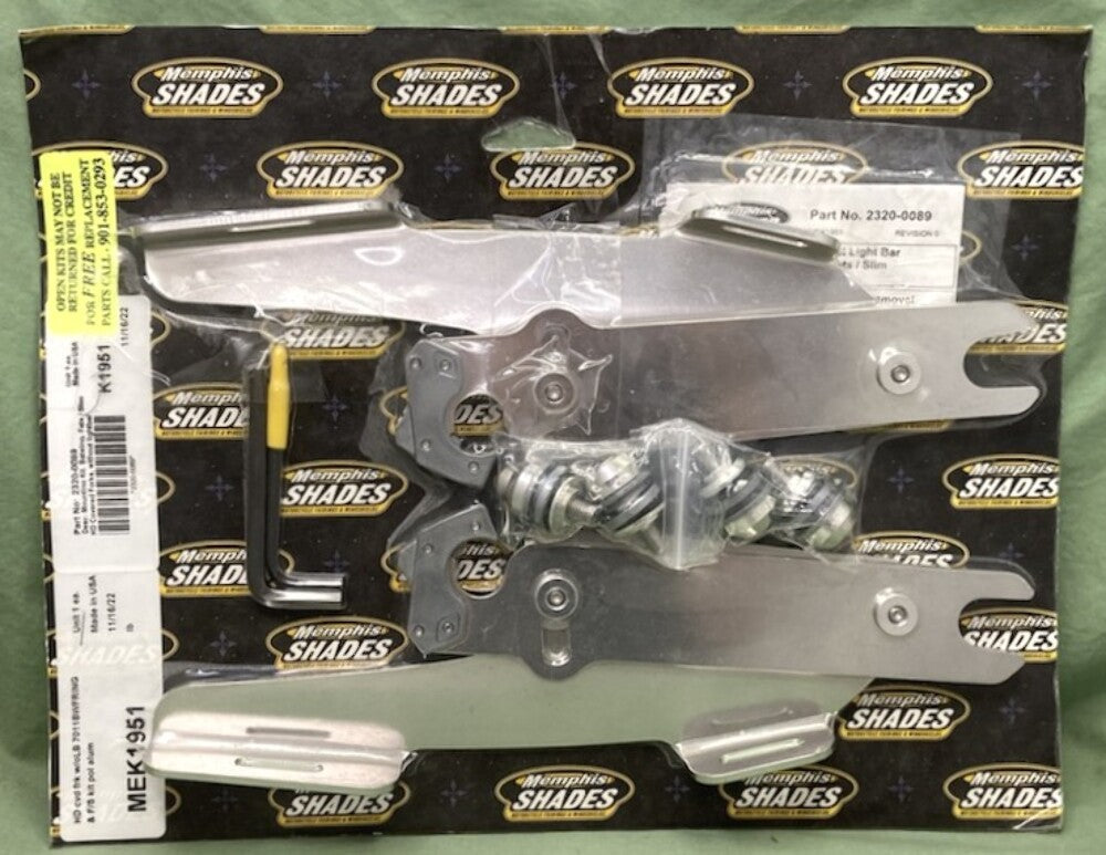 Memphis Shades 2320-0089 Fats/Slims Mounting Kit Without Lightbar New Genuine