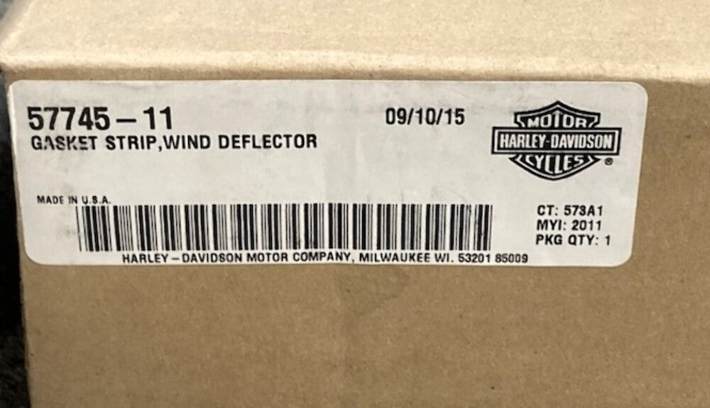 Harley Davidson 57745-11 Gasket Strip Wind Deflector New Genuine
