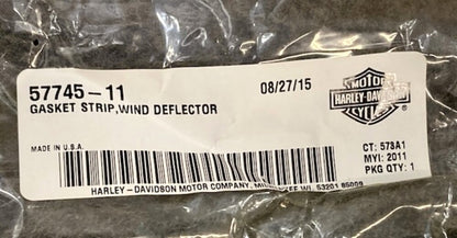 Harley Davidson 57745-11 Gasket Strip Wind Deflector New Genuine
