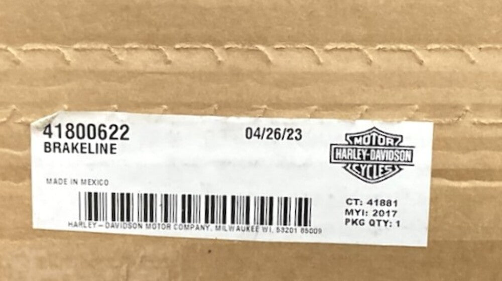 Harley Davidson 41800622 Brakeline New Genuine