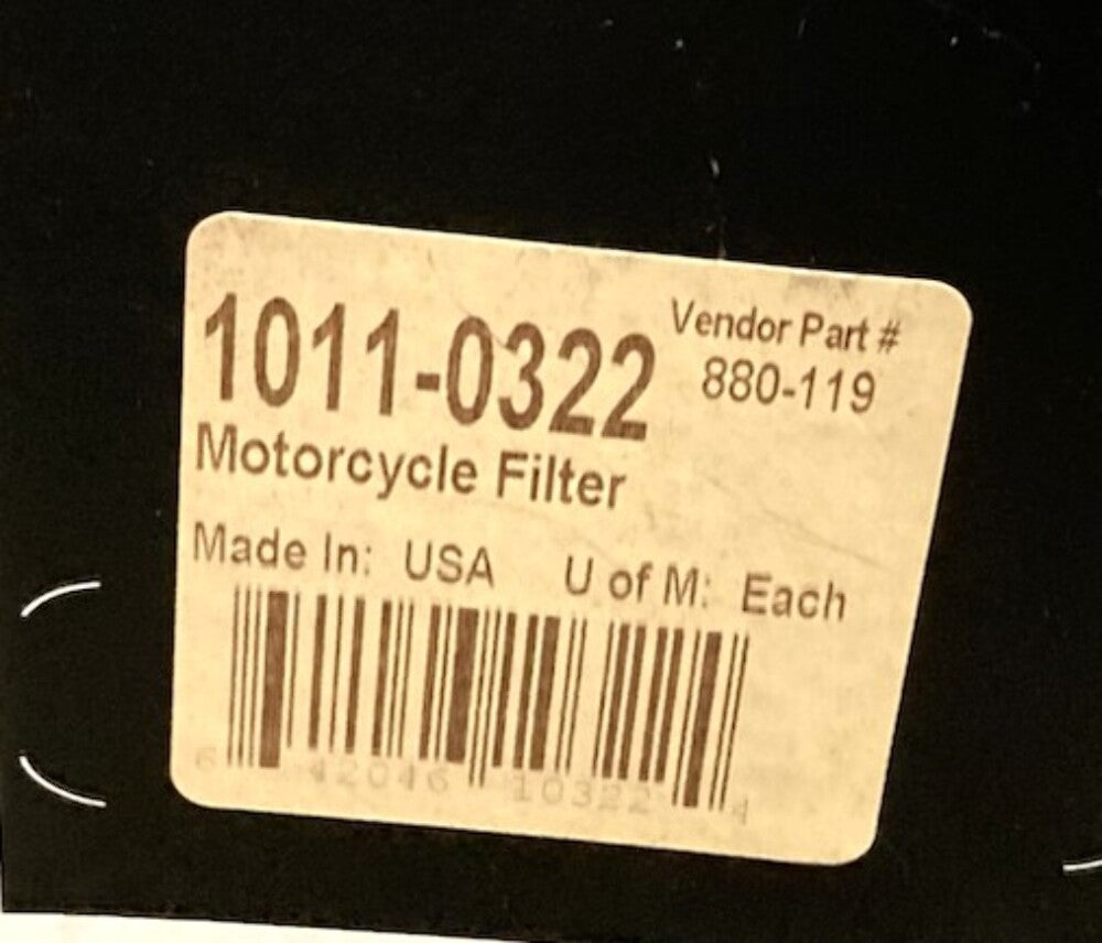 Drag Specialties 1011-0322 Air Filter New Genuine