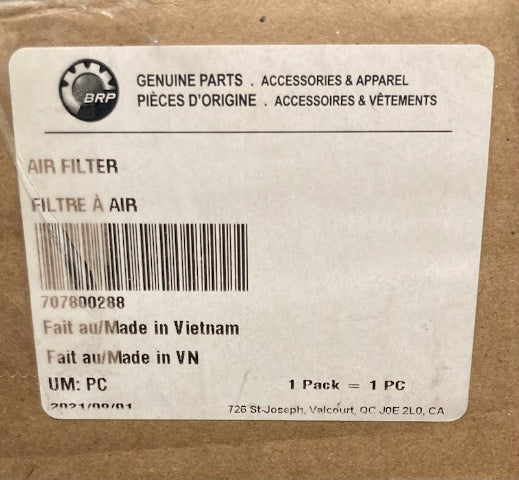 BRP 707800288 AIR FILTER New Genuine