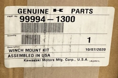 Kawasaki 99994-1300 Winch Mount Kit New Genuine