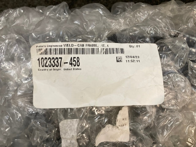 Polaris 1023337-458 CAB FRAME FRONT RIGHT BLK New Genuine