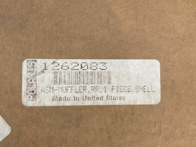Polaris 1262083 ASM MUFFLER, RR, 1 PIECE SHELL New Genuine