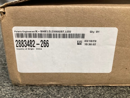 Polaris 2883482-266 K-Shield Exhaust Louvered Black New Genuine