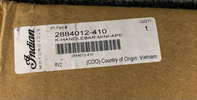 Indian 2884012-410 KIT HANDLEBAR MINI APE New Genuine