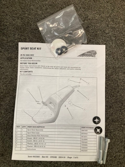 Polaris 2881997-05 KSEAT, SPORT, TAN New Genuine