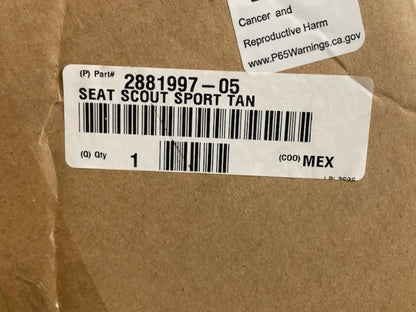 Polaris 2881997-05 KSEAT, SPORT, TAN New Genuine