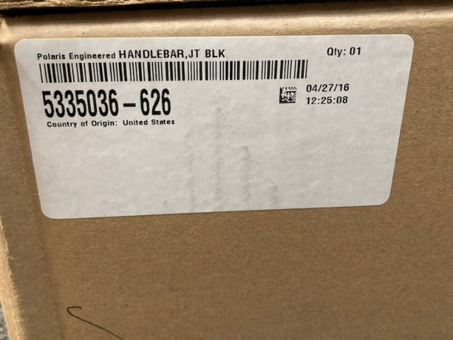 Polaris 5335036-626 HANDLEBAR, JT BLK New Genuine