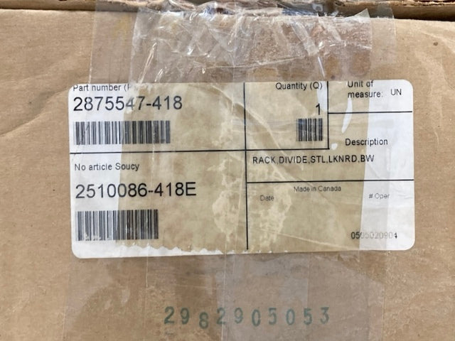 Polaris 2875547-418 Steel, Rear, Rack, Lk, N, Rd, Bw New Genuine
