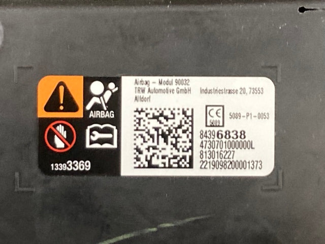General Motors 84396838 Airbag New Genuine