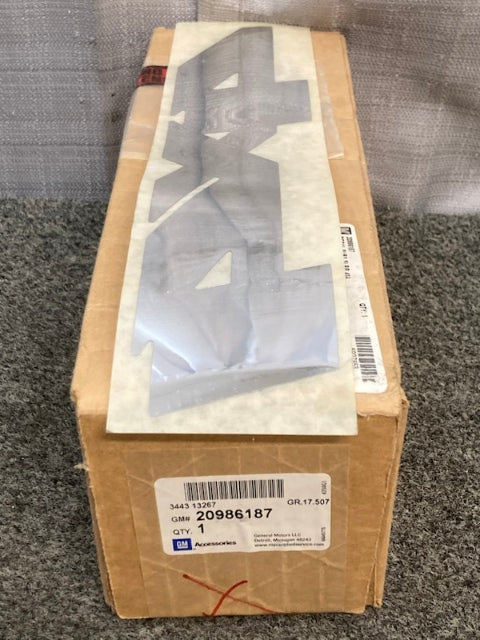General Motors 20986187 Box Decal Package in Chrome with 4x4 Logo New Genuine