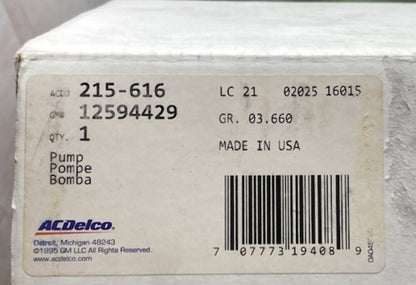 GM 12594429 Secondary Air Injection Pump New Genuine