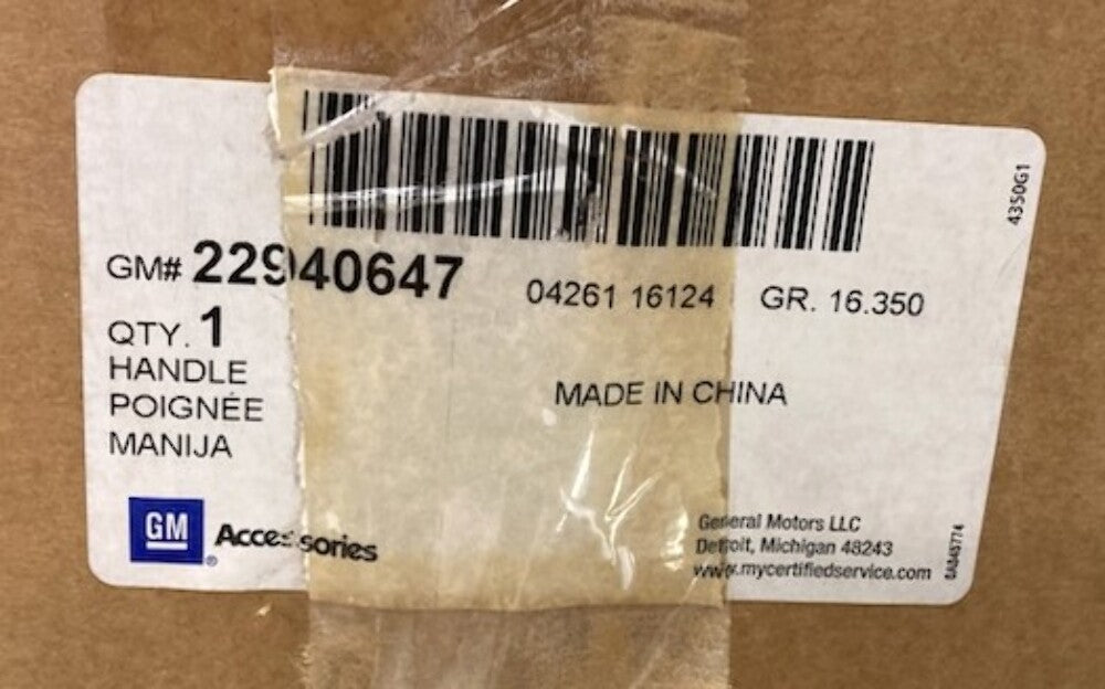 GM 22940647 Chrome Door Handle Set New Genuine Incomplete Set